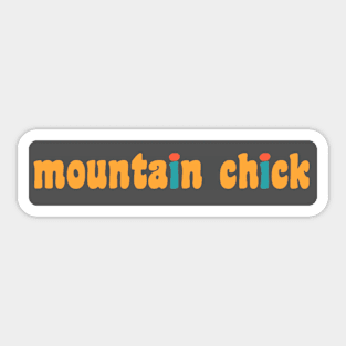 Mountain Chick Sticker